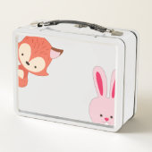 Lunch Box Cute Talking Fox et Bunny ID457 (Dos)