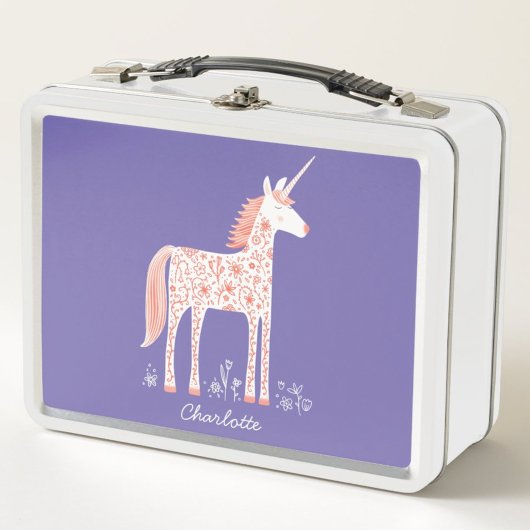 Lunch Box Cute Unicorn Personnalisé
