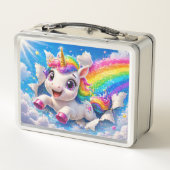 Lunch Box Cute Unicorn Rainbow Magical Sky (Dos)