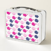 Lunch Box Cute Whales, Pattern of Whales, Sea Animals (Dos)