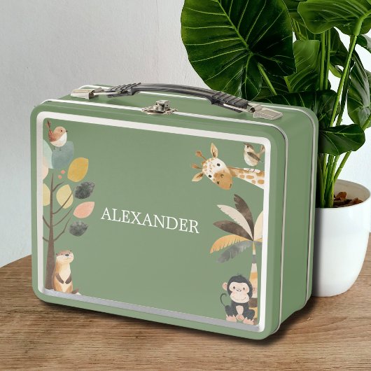 Lunch Box Cute Wildlife Animals