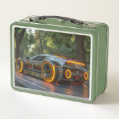 Lunch Box Cybervoiture Neon — Volée futuriste (Dos)
