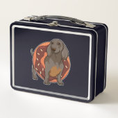 Lunch Box Dachshund avec Donut (Devant)
