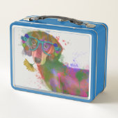 Lunch Box Dachshund & Lunettes Rainbow Splash (Dos)