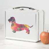 Lunch Box Dachshund Roc Revêtu Geo Silhouette Multi (En situation)