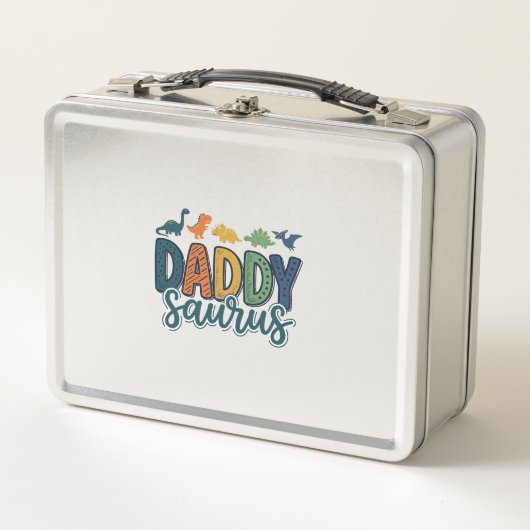 Lunch Box Daddy Saurus Papa Dinosaure Mignon Conception de V (Devant)