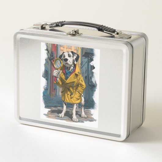 Lunch Box Dalmatien détective - Chien résolveur de crimes (Devant)