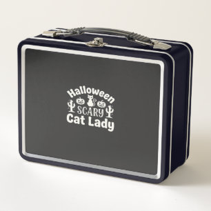 Lunch Box Dame de chat effrayante Halloween_1