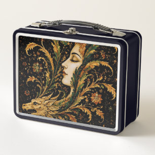 Lunch Box Dame Dragon Persane – Art Fantastique Femme Mystiq