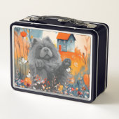 Lunch Box DAME SUSPECTE le chow bleu (Dos)