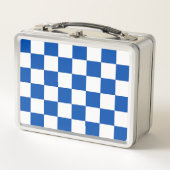 Lunch Box Damier bleu de cobalt classique (Devant)
