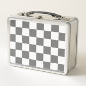 Lunch Box Damier gris classique (Devant)