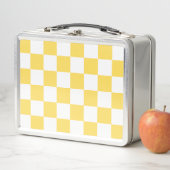 Lunch Box Damier jaune visuel classique (En situation)