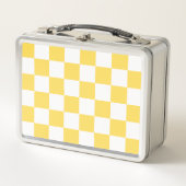 Lunch Box Damier jaune visuel classique (Devant)