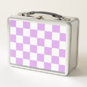 Lunch Box Damier lavande clair classique (Devant)