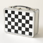 Lunch Box Damier noir classique (Devant)