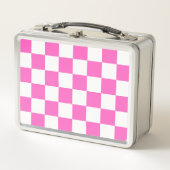 Lunch Box Damier rose visuel classique (Devant)