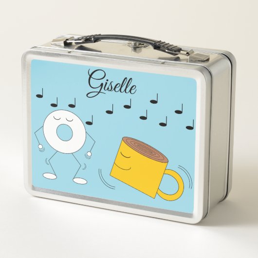 Lunch Box Dancing Powered Donut & Coffee Mug : (Dos)
