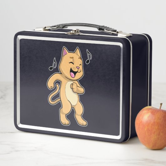 Lunch Box Danse de musique pour chat (En situation)