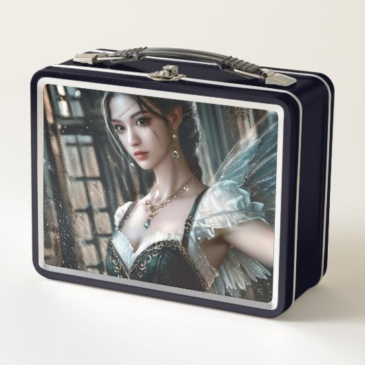 Lunch Box Danseur de ballet dans un TuTu Vert et des ailes d (Devant)