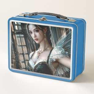 Lunch Box Danseur de ballet dans un TuTu Vert et des ailes d