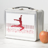 Lunch Box Danseur de ballet sur un clavier (En situation)