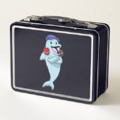 Lunch Box Dauphin à l'écoute de la musique (Dos)