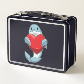 Lunch Box Dauphin avec coeur (Dos)
