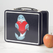 Lunch Box Dauphin avec coeur (En situation)