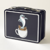 Lunch Box Dauphin avec la coupe de café (Dos)