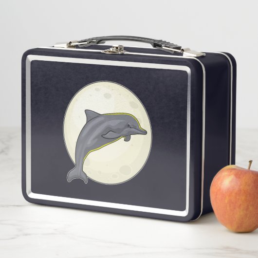 Lunch Box Dauphin avec lune (En situation)