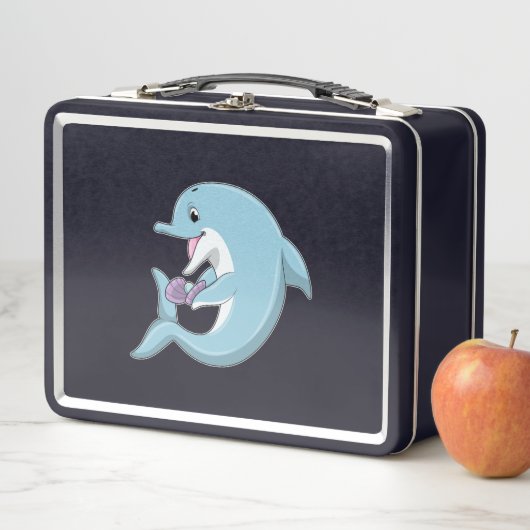 Lunch Box Dauphin avec Perle (En situation)