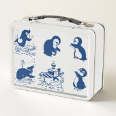 Lunch Box Dauphin, baleines et pingouins (Dos)