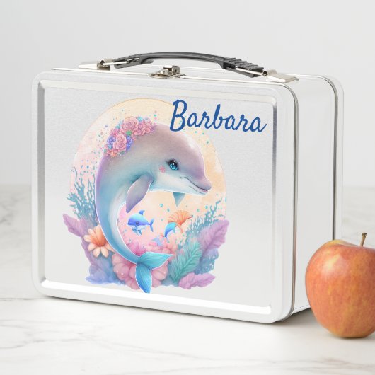 Lunch Box Dauphin bleu enfant (En situation)