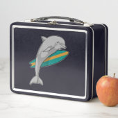 Lunch Box Dauphin en surfeur avec Surfer (En situation)