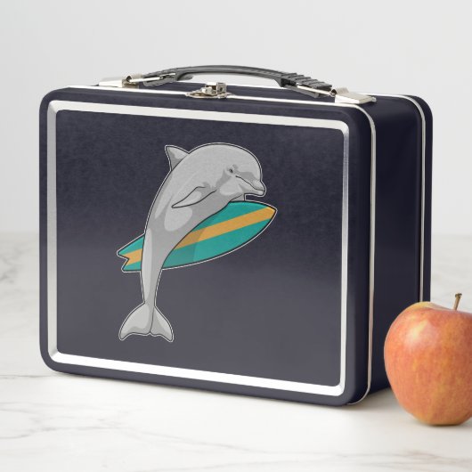 Lunch Box Dauphin en surfeur avec Surfer (En situation)