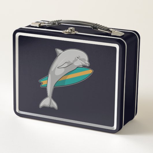 Lunch Box Dauphin en surfeur avec Surfer (Devant)