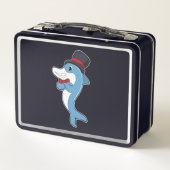 Lunch Box Dauphin en tant que Gentleman avec Casquette (Dos)