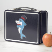Lunch Box Dauphin en tant que Gentleman avec Casquette (En situation)
