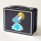 Lunch Box Dauphin nager avec lune (Dos)