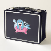 Lunch Box Dauphin sur baignoire (Dos)