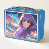 Lunch Box Dauphins animés (Dos)