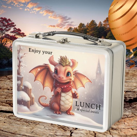 Lunch Box De belles cures de dragon d'hiver
