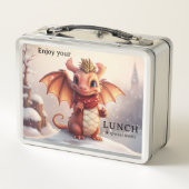 Lunch Box De belles cures de dragon d'hiver (Dos)