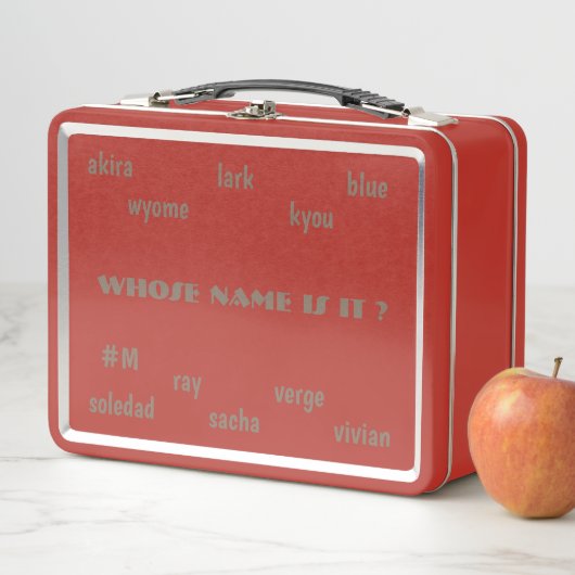 Lunch Box De Qui S'Agit-Il ? MMETROPOLIM COULEUR INOXYDABLE (En situation)