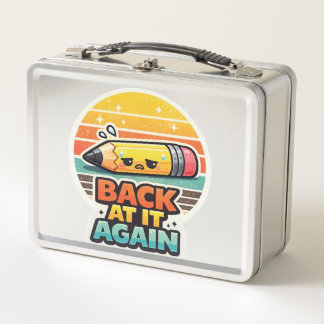 Lunch Box De retour dessus encore drôle crayon design scolai