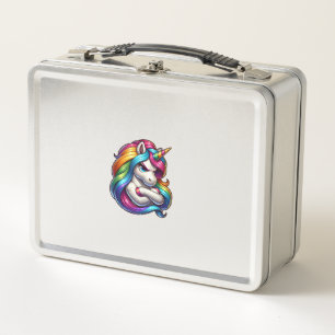 Lunch Box Débardeur d'art de licorne avec crinière arc-en-ci
