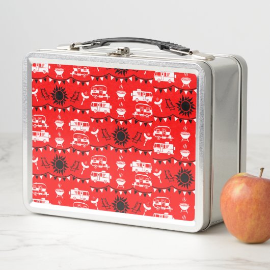Lunch Box Décor camping Caravan (En situation)