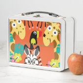 Lunch Box Décor d'animaux de la jungle de pépinière (En situation)