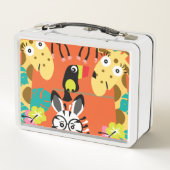 Lunch Box Décor d'animaux de la jungle de pépinière (Dos)